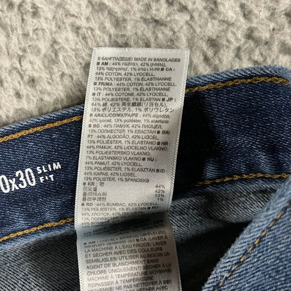 Banana Republic Traveler Slim‎ Fit Jeans Men 30x30 Medium Wash Preppy Fit 30x29
